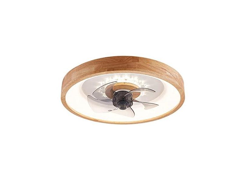 Luzes de teto, simplicidade ventilador de controle remoto luz nórdica moderna madeira arte ventilador lustre led tricromático escurecimento ventilador de teto lâmpada para quarto das criança