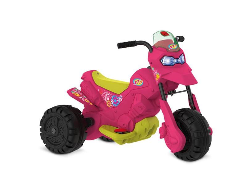 Mini Moto Elétrica XT3 Pink Brinquedos Bandeirante 6V 2705 3 +