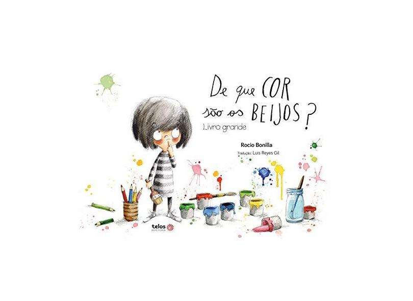 De que cor são os beijos? Livro Grande - Rocio Bonilla - 9788564311435