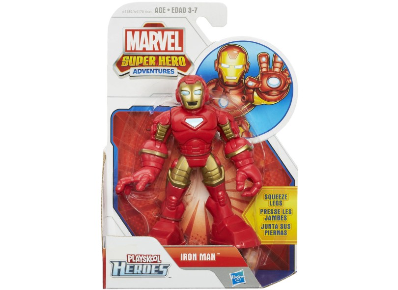 Boneco Homem de Ferro Marvel Playskool Heroes A4180/A4178 - Hasbro