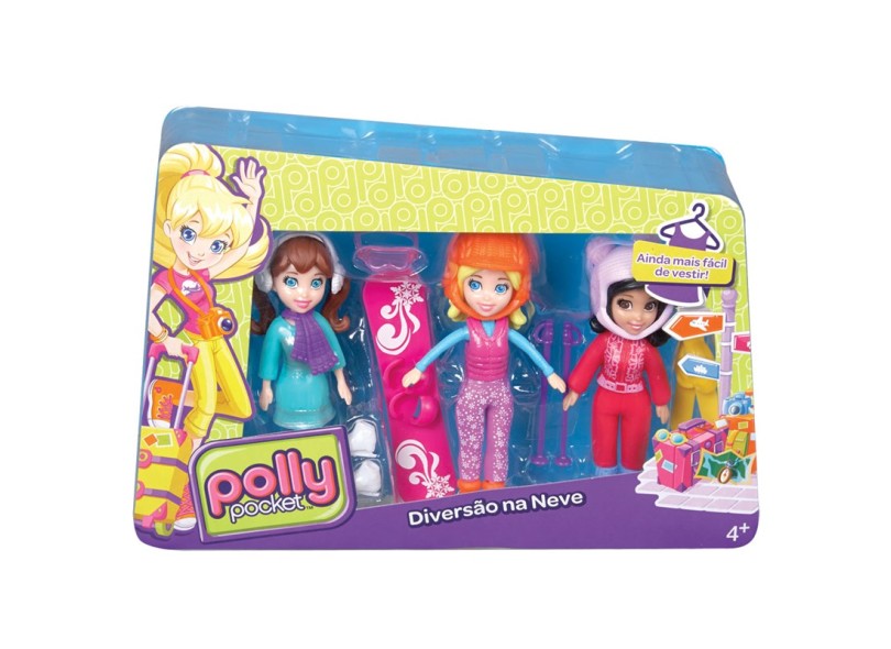 Boneca Polly Diversão na Neve Mattel