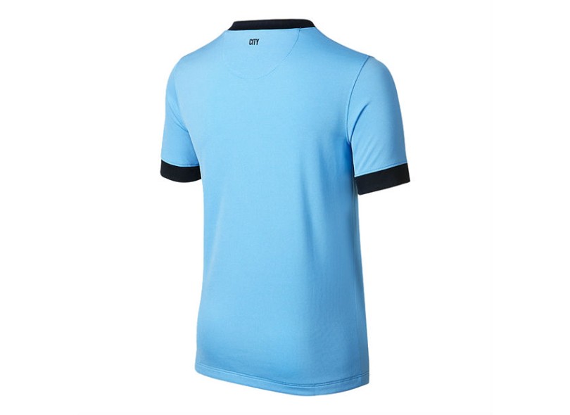 Camisa Torcedor Manchester City I 2014/15 Infantil sem Número Nike