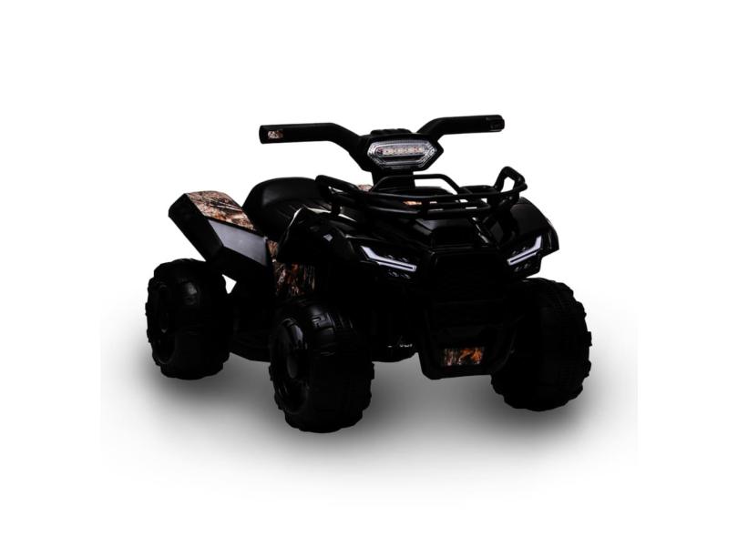 Mini Moto Quadriciclo Elétrico Menina Menino Infantil 6v 4x4 Preto