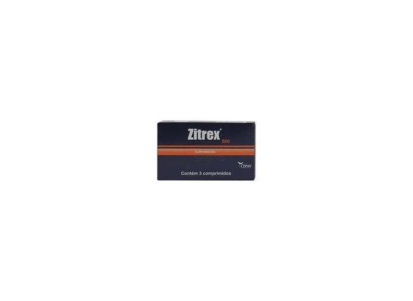 Zitrex 500 Azitromicina Antibiótico Cepav 3 Comp. com o Melhor Preço é ...
