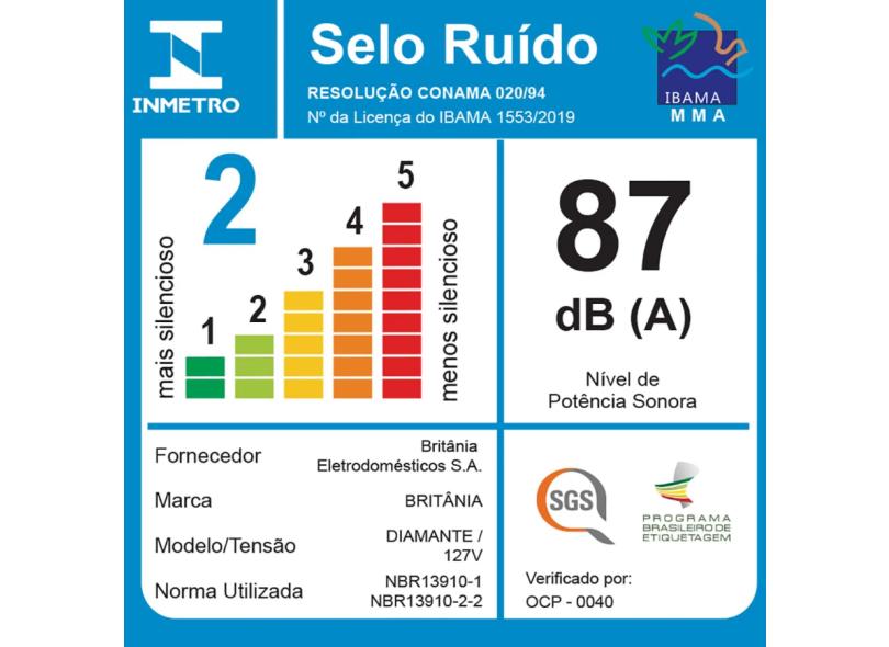 Liquidificador Britânia Diamante 1200 3 l 12 Velocidades 1200 W