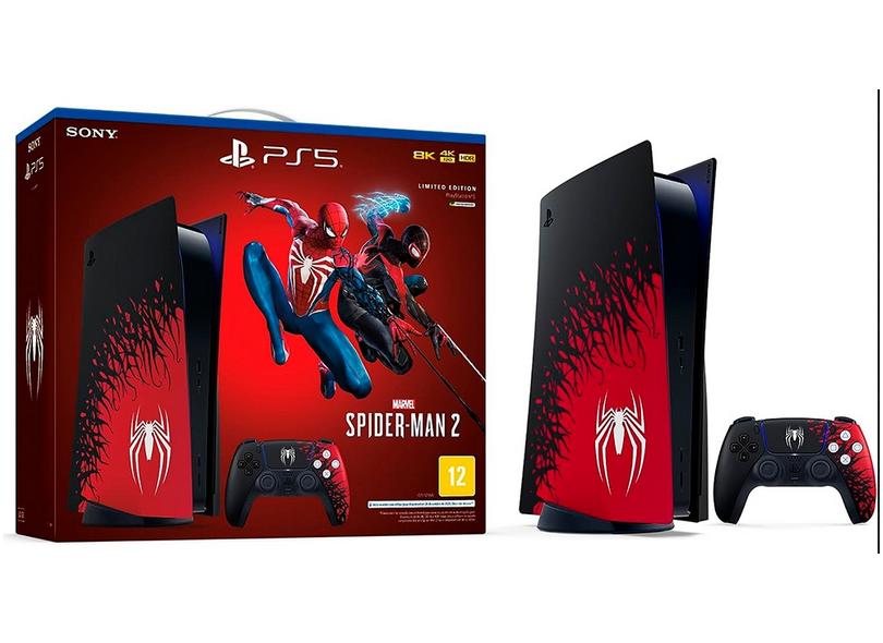 Playstation 5 + Jogo Marvels Spider Man 2 825 Ssd Bivolt