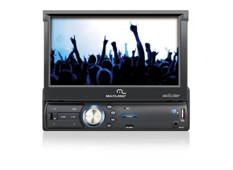 DVD Player Multilaser Tela Touchscreen 7" USB Bluetooth TV Digital P3211