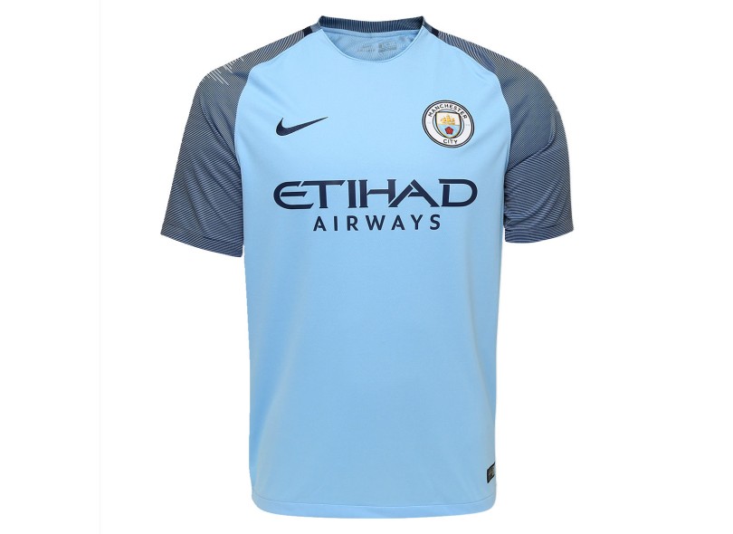 Camisa Torcedor Manchester City I 2016/17 com Número Nike
