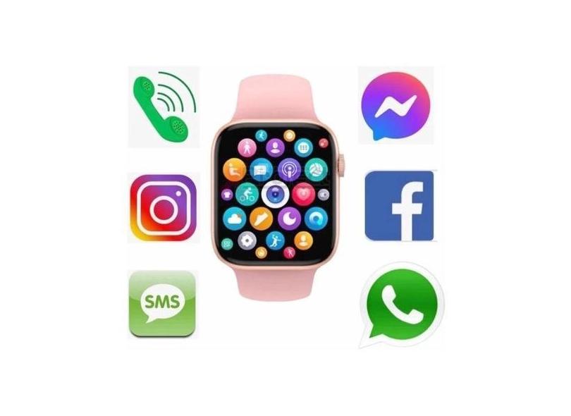 Relógio Smartwatch Feminino Para Samsung Xiaomi iPhone ios no Brasil Rose