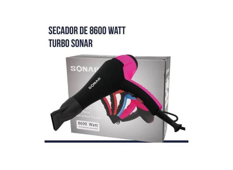 Secador De Cabelos Profissional Sonar Alta Potencia 8600W