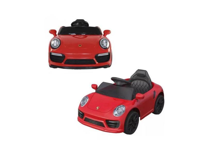 Carrinho Elétrico Infantil Mini Porsche Vermelho Controle - Bang Toys