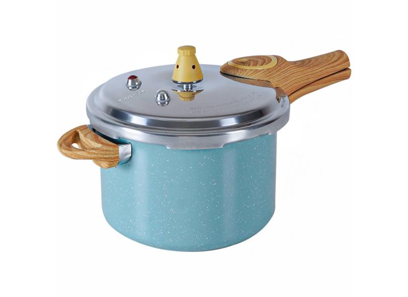 Panela De Pressão Antiaderente Brinox 4,2L Indução Ceramic Life Verde Botanika 4952/108