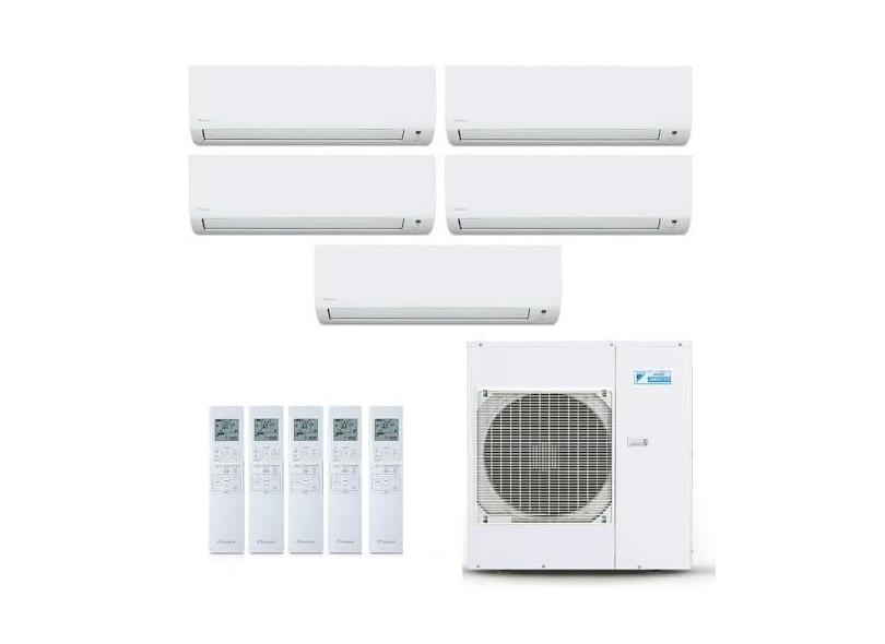 Ar-Condicionado Multi Split Inverter Daikin 38.000 BTUs (4x Evap HW 9.000 + 1x Evap HW 18.000) Quente/Frio 220V