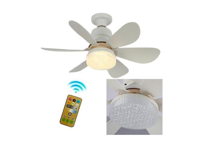 Ventilador de Teto Moderna com Controle e 6 Pás Silencioso - LAURUS