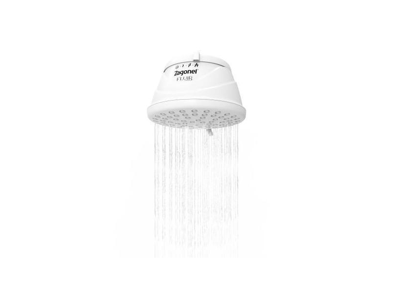 Ducha Fluir 4 Temperaturas Branco Zagonel 6800W 220V