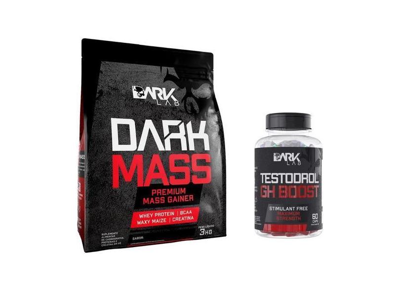 Hipercalorico Dark Mass 3Kg + Precursor Gh Boost 60 Caps Dark Lab