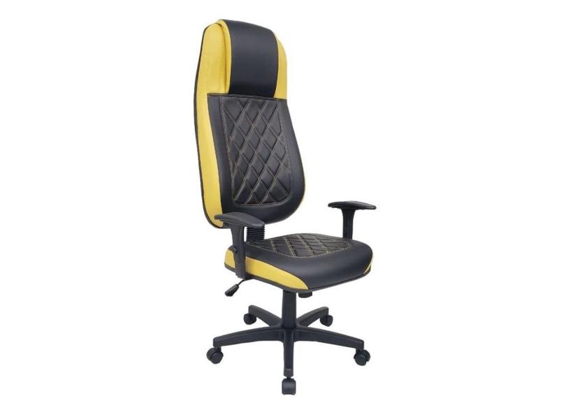 Cadeira Gamer para Home Office Linha Gamer Blenda Amarelo