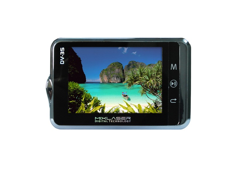 TV Portátil Digital 3,5" com USB/MP3/Entrada para Cartão de Memória Micro SD Mixlaser DV-35