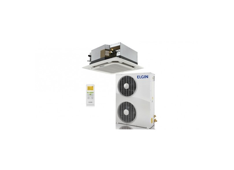 Ar Condicionado Split Cassete Elgin Eco Plus 24000 BTUs Controle Remoto Frio KEFI24B2NB / KEFE24B2NB