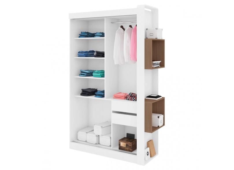 Guarda-Roupa Solteiro 3 Portas 2 Gavetas com Espelho Doce Cheiro Art in Móveis