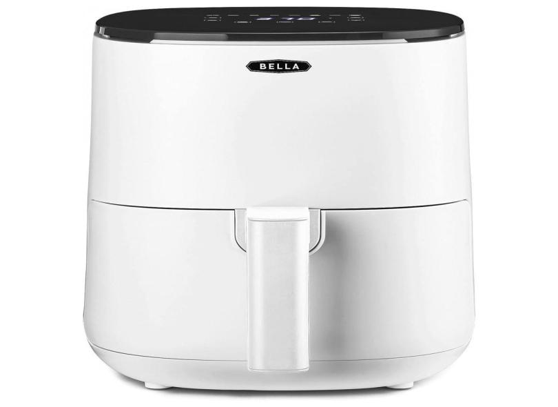 Fritadeira Eletrica Airfryer 2.9L Com Painel Digital E Frigideira Antiaderente, 1400W, Branca, 110V, Bella 17279, Branco