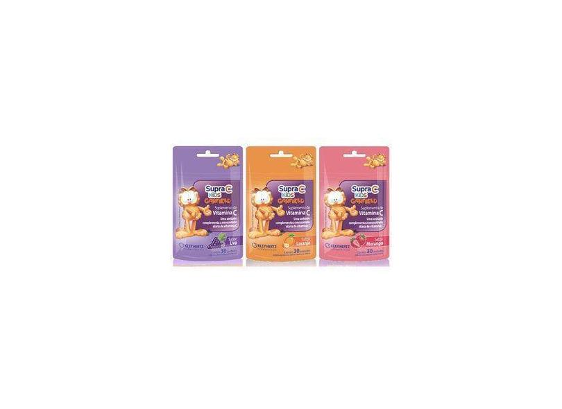 Kit 3 Supra C Kids Suplemento De Vitamina C Para Crianças Em Goma Sabo