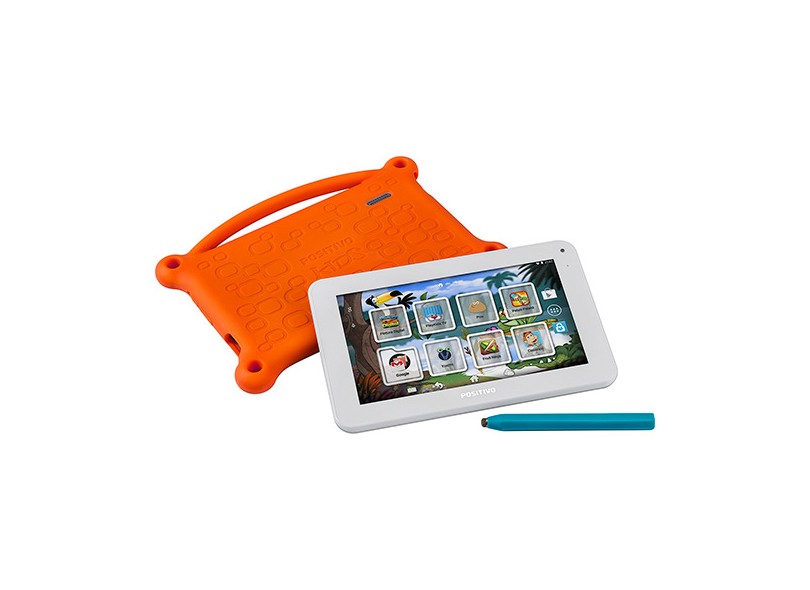 Tablet Positivo 4.0 GB LCD 7 " Android 4.4 (Kit Kat) T705 Kids