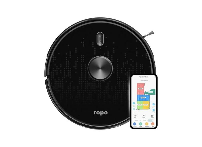 Robo Aspirador Ropo Smart Laser Alexa Google 3 Em 1 - Bivolt Ropo Smart Laser