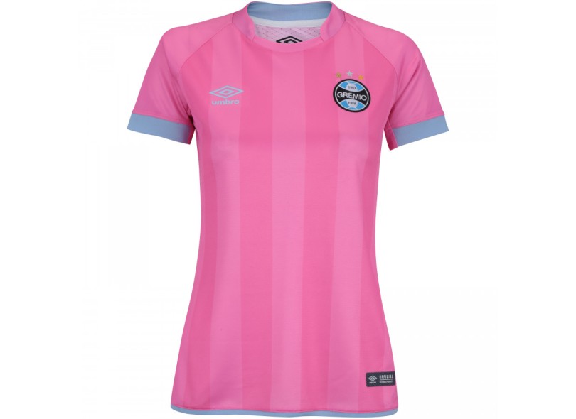 Camisa Edição Especial Feminina Grêmio Outubro Rosa 2017 Umbro