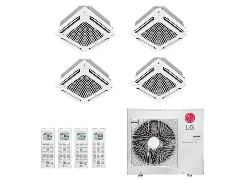 Ar-Condicionado Multi Split Inverter LG 30.000 (3x Evap Cassete 4 Vias 9.000 + 1x Evap Cassete 4 Vias 24.000) Quente/Frio 220V