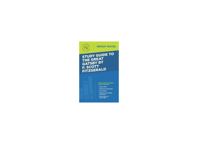 Study Guide to The Great Gatsby by F. Scott Fitzgerald em Promoção é no ...