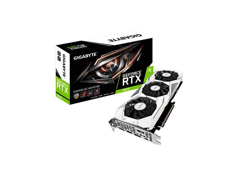 Placa de Video NVIDIA GeForce RTX 2070 8 GB GDDR6 256 Bits Gigabyte GV-N2070GAMINGOC