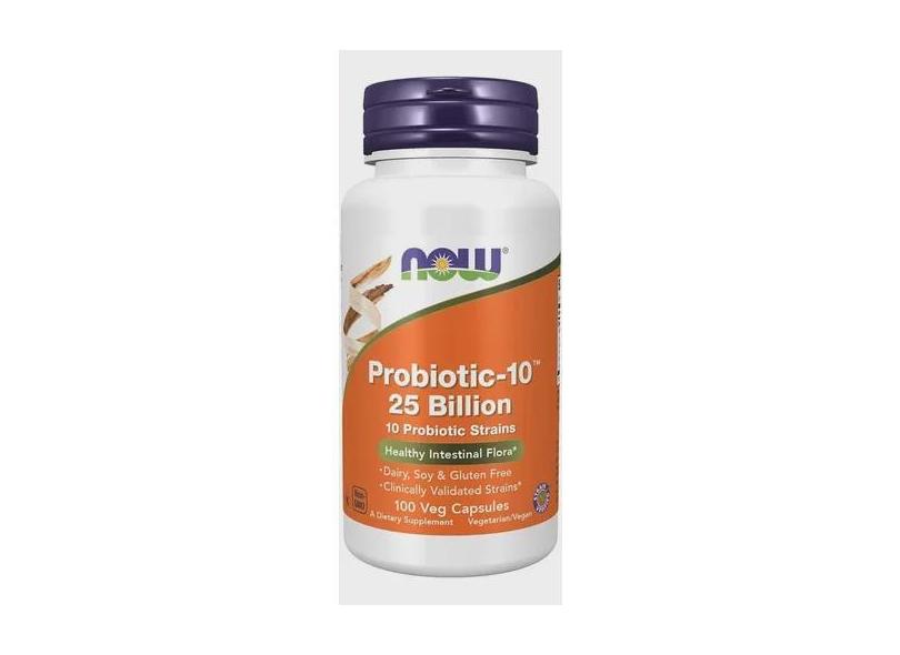 Probiotic-10 25 bilhões (100 cáps) - Probiótico Now Foods