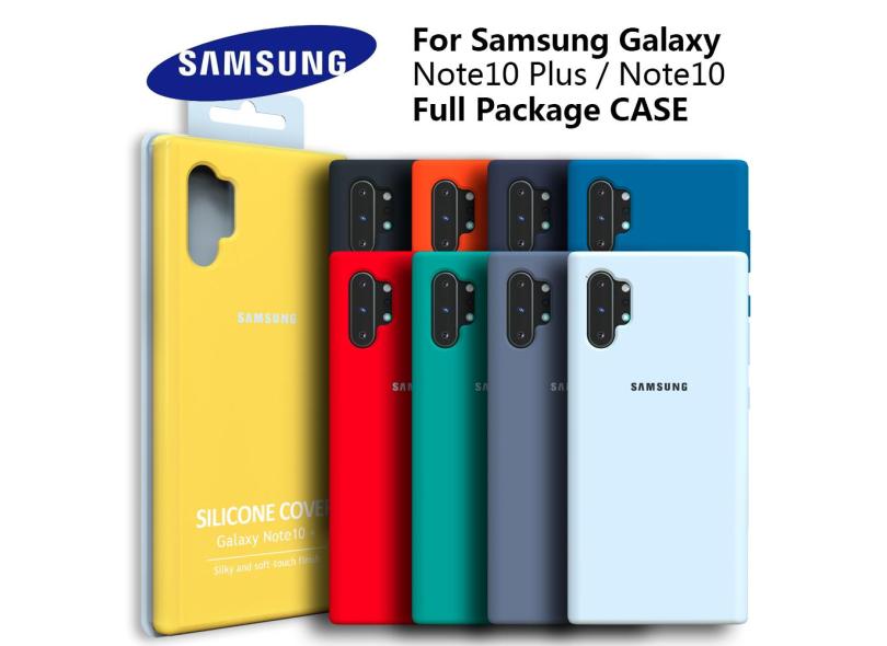 Samsung note 10 plus capa original de silicone líquido, capa traseira ...