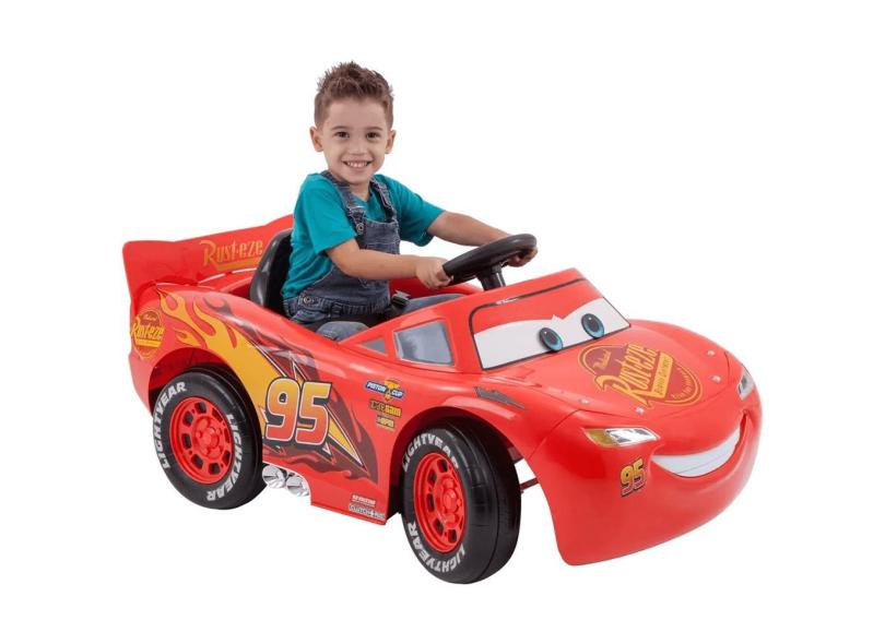 Carrinho Eletrico Zippy Toys Cars Lightning McQueen 6v Vermelho