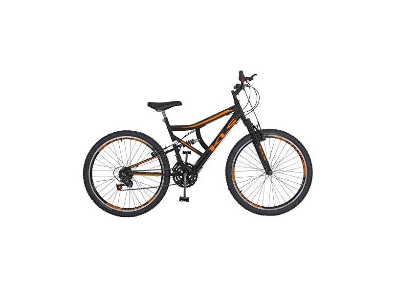 Bicicleta Full Suspension Gold Aro 26 Freio V-brake MTB 21 Marchas Kls