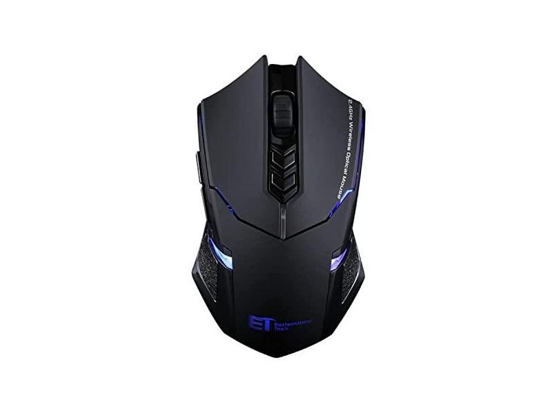 Acessórios para computador ET X-08 7-KEYS 2400DPI 2.4G Mouse de jogos silenciosos sem fio com receptor USB e luz de fundo colorida