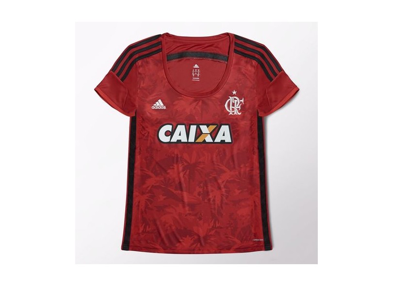 Camisa Jogo Flamengo III 2014 Feminina s/nº Adidas