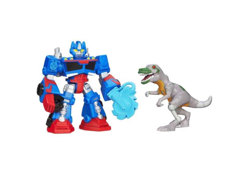 Boneco Transformers A7276 Optimus Prime e T-Rex - Hasbro