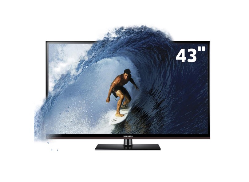 TV Plasma 43" Smart TV Samsung Série 4 3D 2 HDMI Conversor Digital Integrado PL43E490