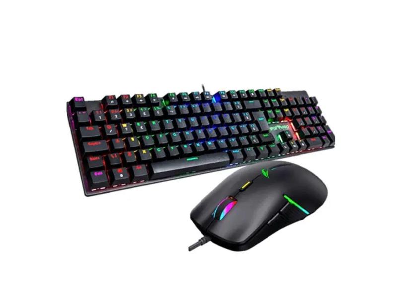 Kit Teclado Mecânico e Mouse Gamer Viper Pro Mamba 418