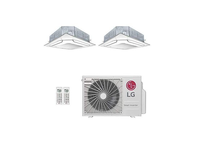 Ar-Condicionado Multi Split Inverter LG 36.000 BTUs (2x Evap Cassete 4 Vias 24.000) Quente/Frio 220V