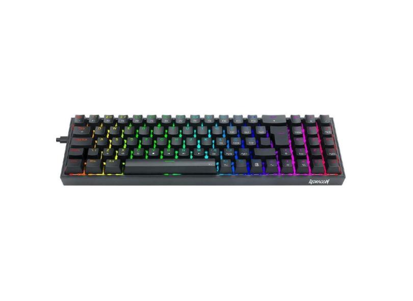 Teclado Mecanico Gamer Redragon Pollux rgb Switch Brown Preto