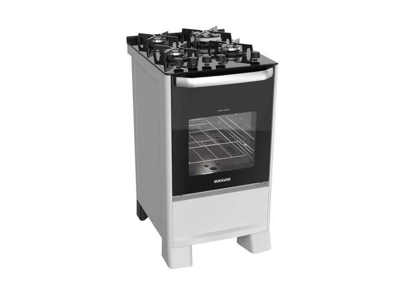 Fogão De Piso Best Grill Mesa De Vidro 4 Queimadores Fgv407br2 - Sugga