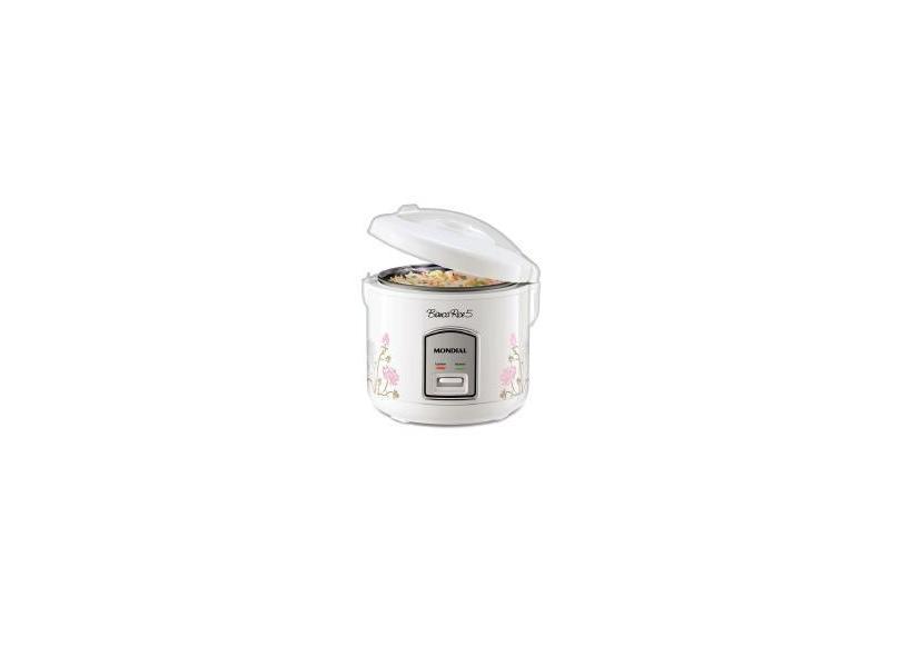 Panela ARROZ Mondial Rice NPE05-5X - 2525-02 BRANCO/FLORAL 220 VOLTS