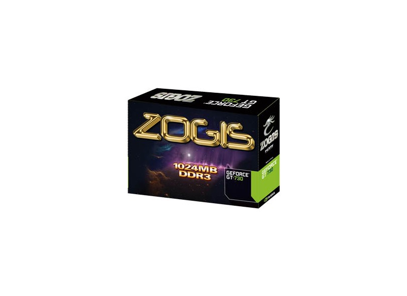 Placa de Video NVIDIA GeForce T 730 1 GB DDR3 64 Bits Zogis ZOGT730-1GD3H64