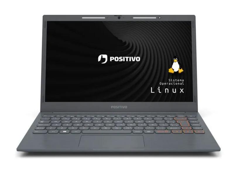 Notebook Positivo Vision C14 C8240AI-14 Intel Celeron Dual Core 14,1" 8GB SSD 240 GB Linux Teclado Mecânico