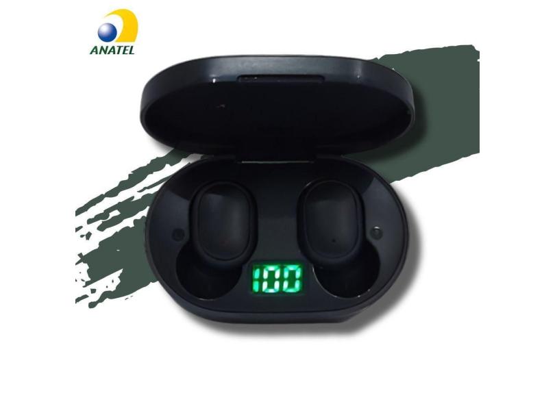 Fone de Ouvido Bluetooth 5.3 TWS Com Visor de Bateria 