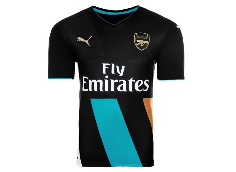 Camisa Torcedor infantil Arsenal III 2015/16 sem Número Puma