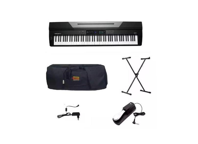 Kit Luxo Piano Arranjador Kurzweil Ka70 88 Teclas